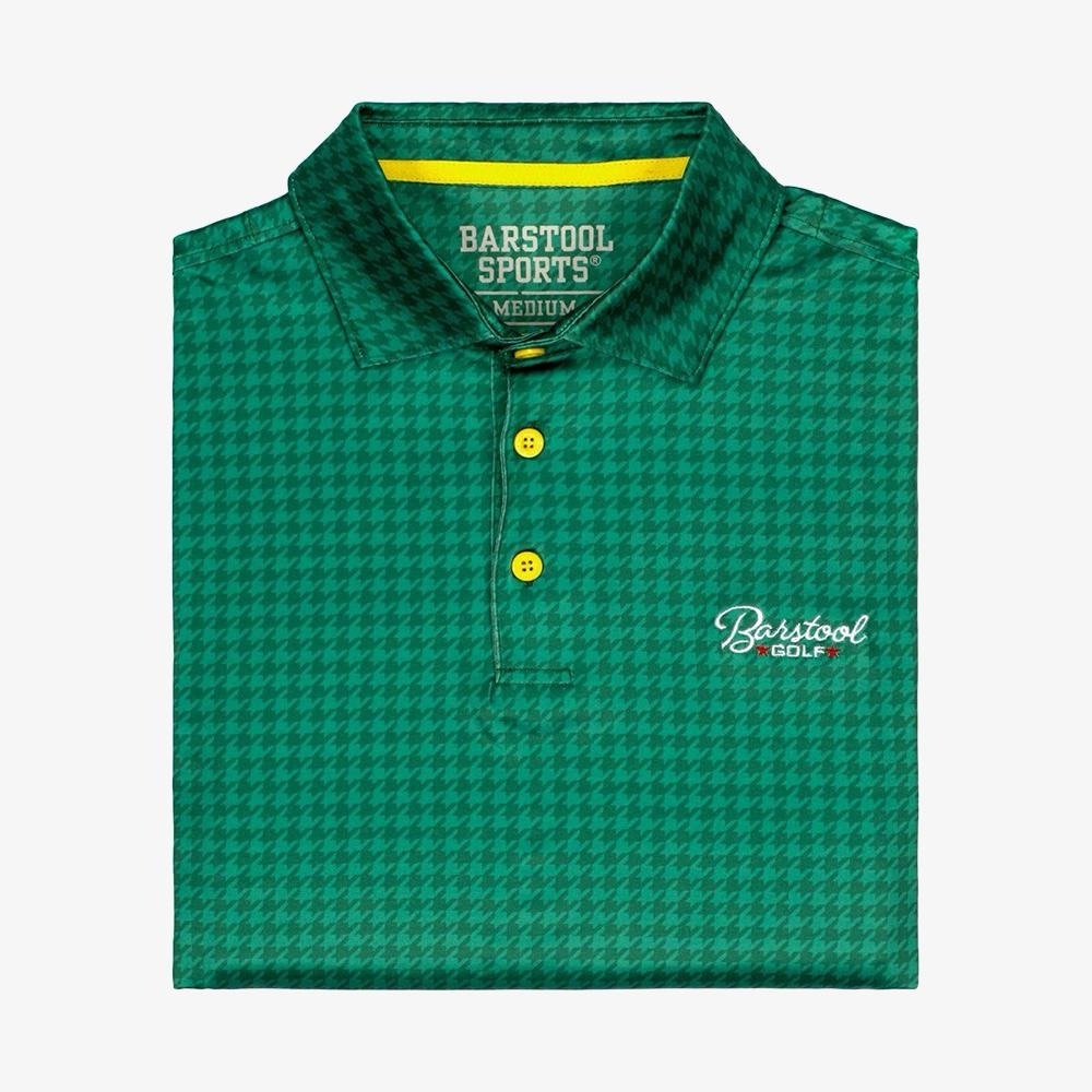 Barstool Sports Golf Polo Shirt Green Performance‎ Polo Size Medium - Picture 2 of 9